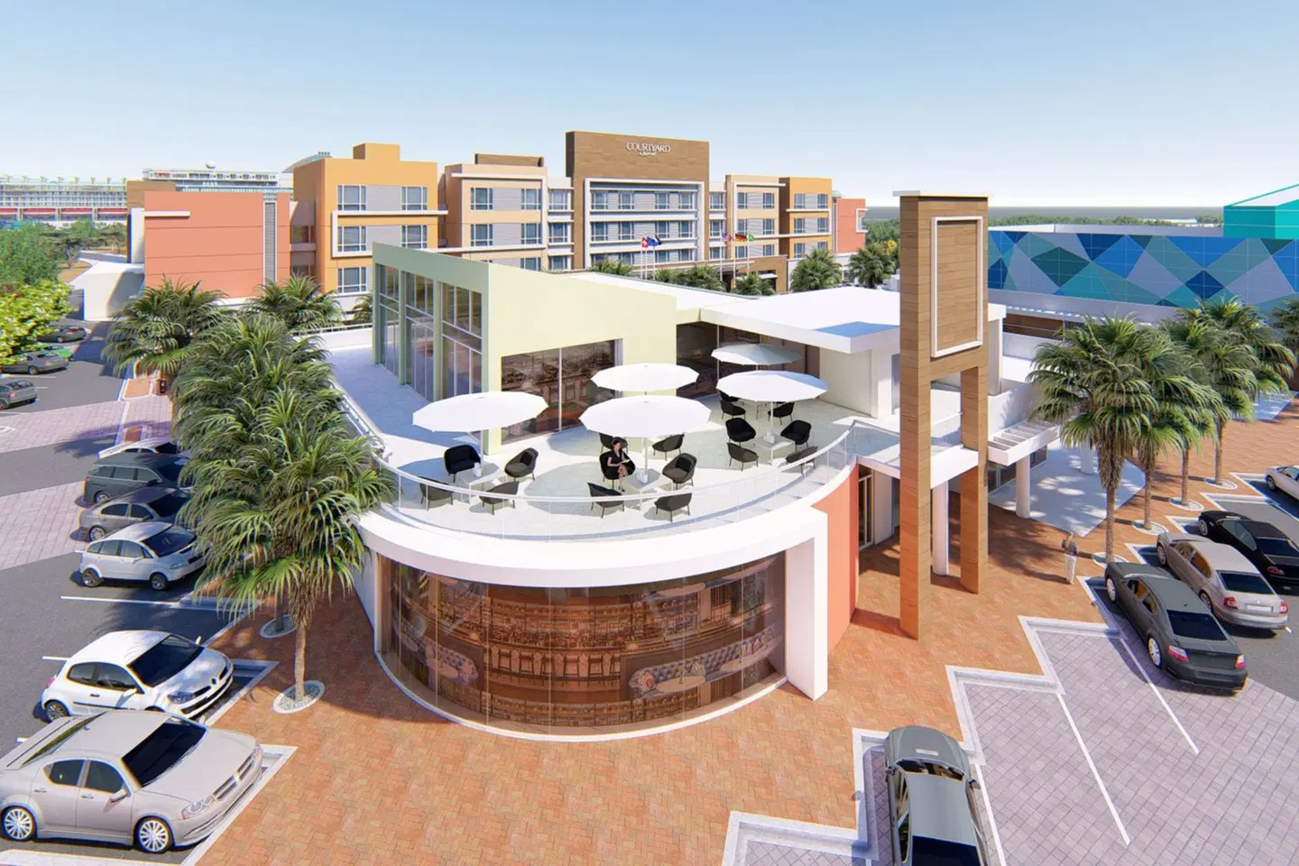 Courtyard by Marriott Curacao Terrasse