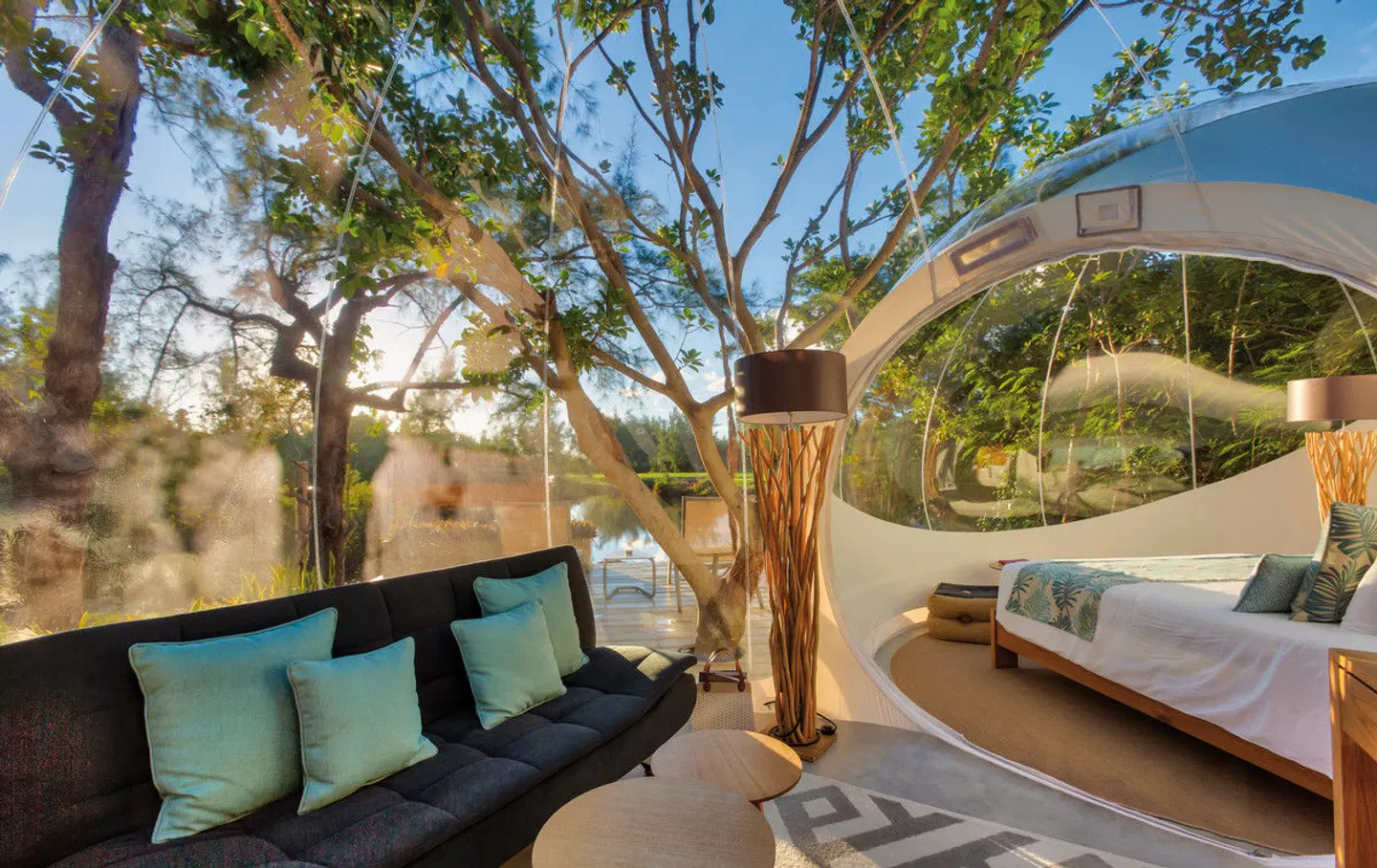 Bubble Lodge Bois Chéri Terrasse