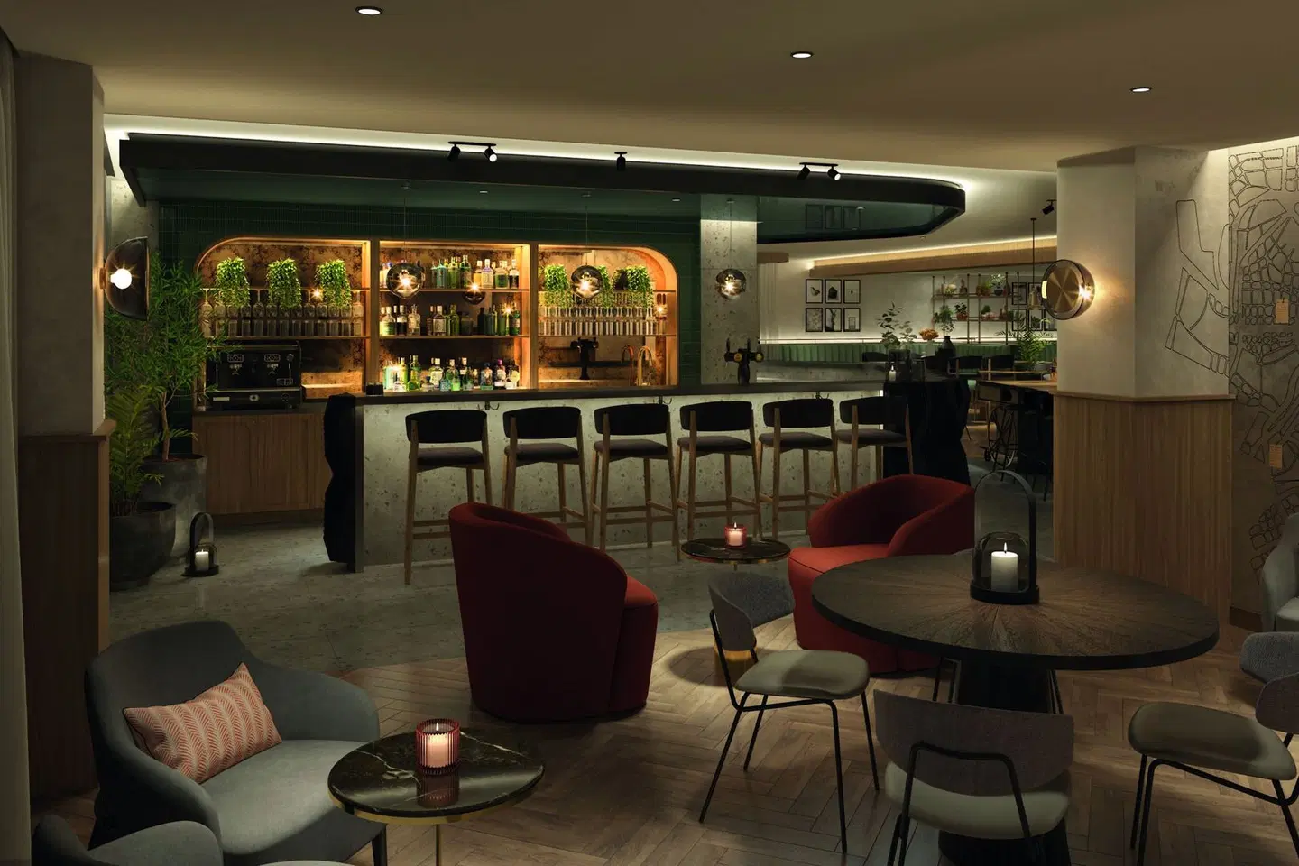 The Reach at Piccadilly, a Tribute Portfolio Hotel Bar
