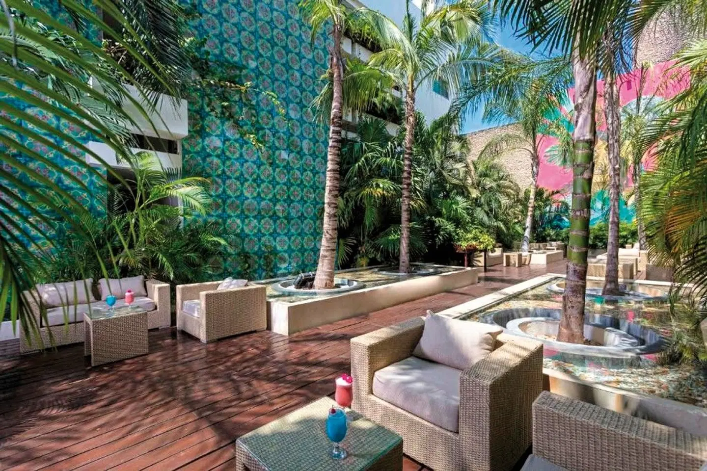 The Palm at Playa del Carmen Terrasse