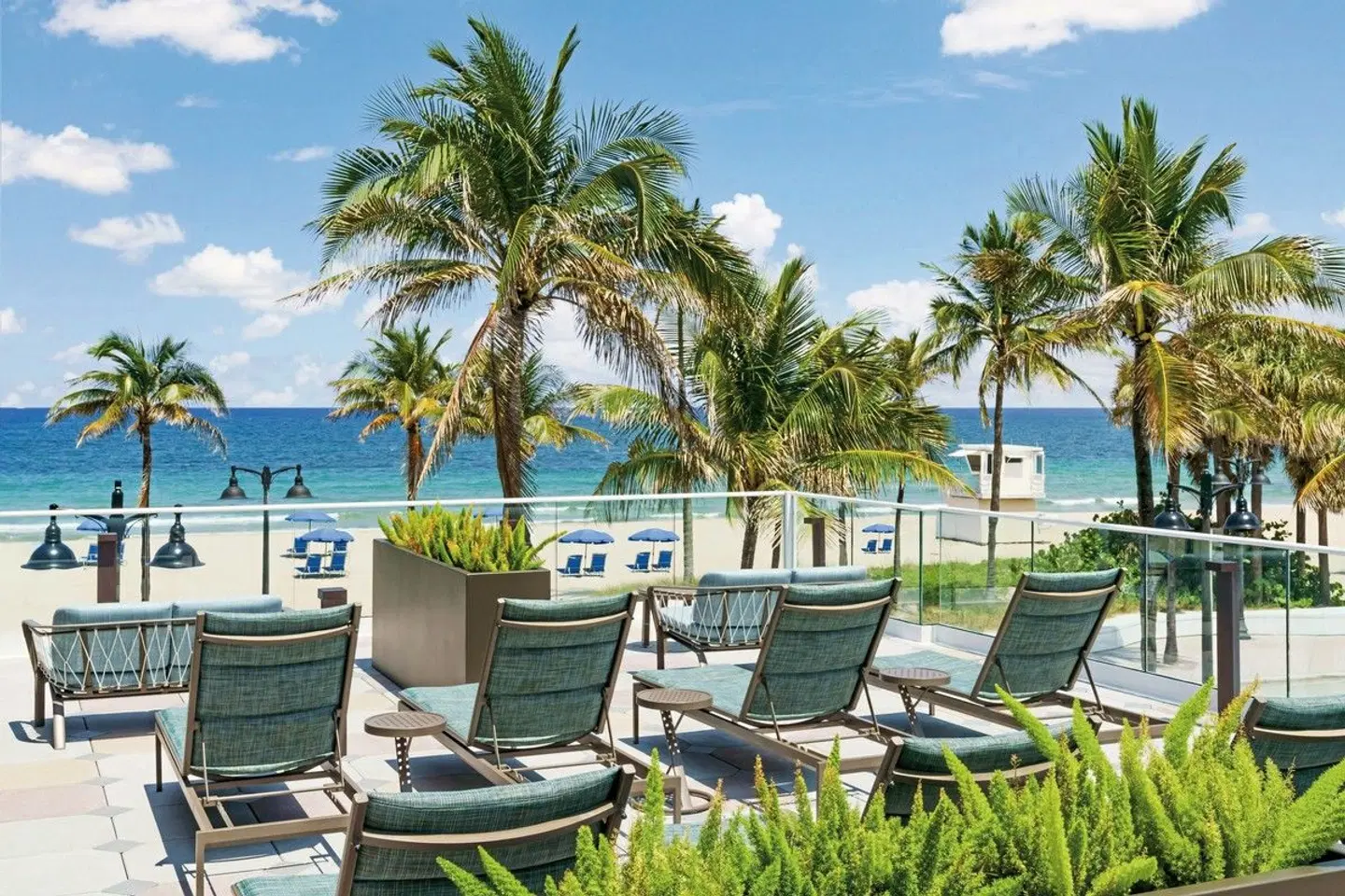 Courtyard Oceanside Fort Lauderdale Beach Garten
