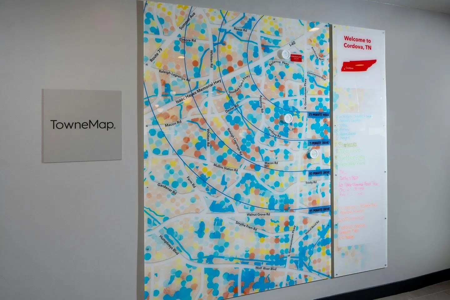 TownePlace Suites by Marriott Memphis Cordova Landkarte