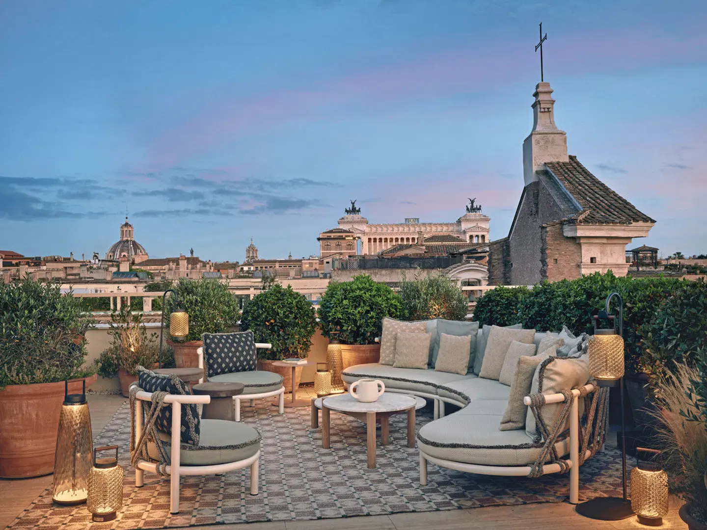 Six Senses Rome Terrasse