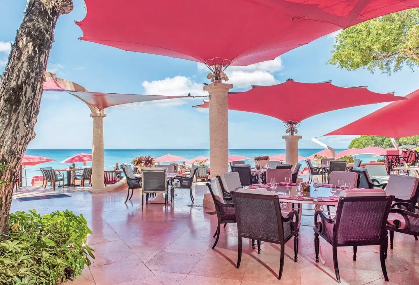 Sandy Lane Hotel Terrasse