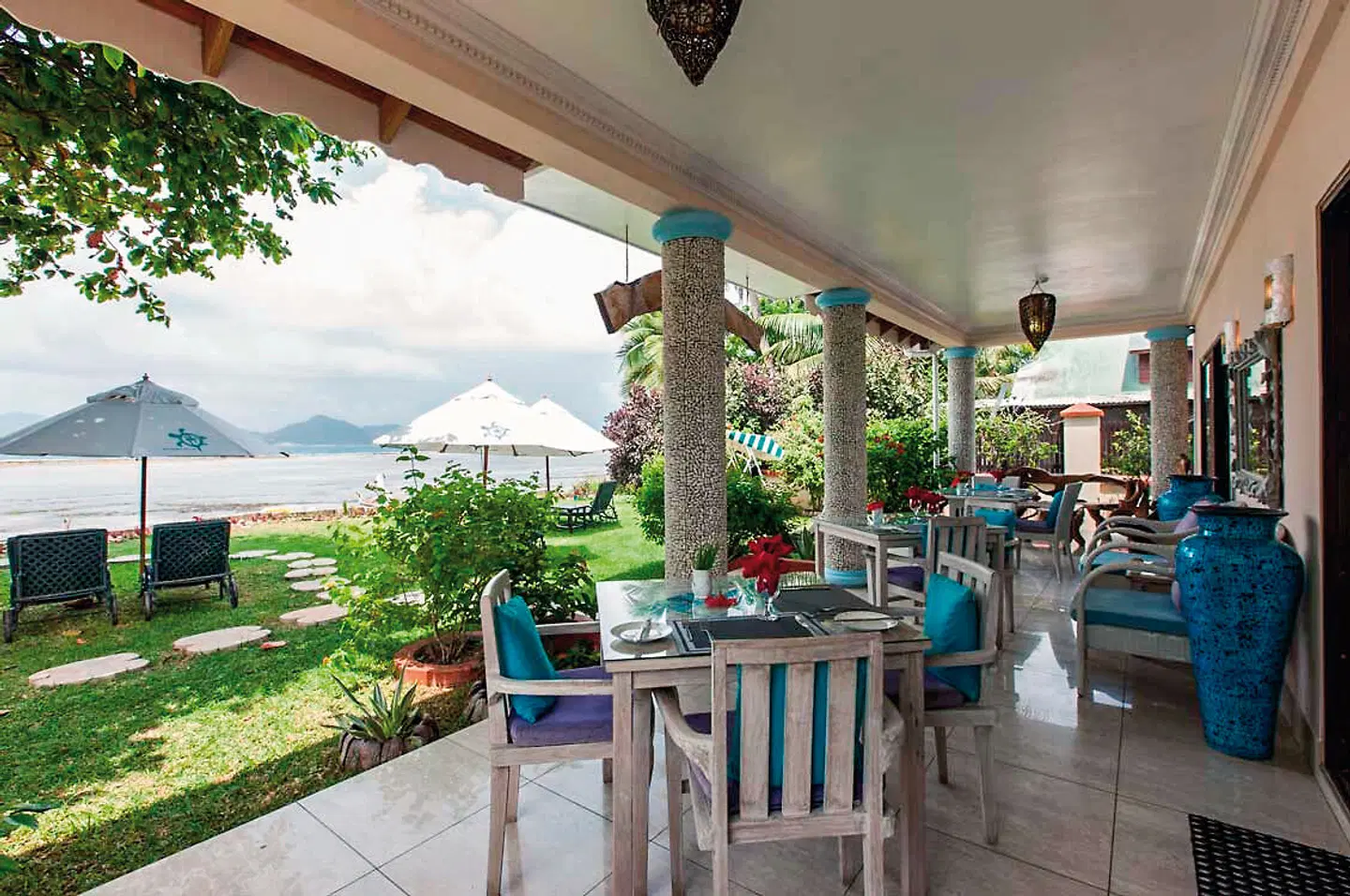 Le Relax Beach House Terrasse