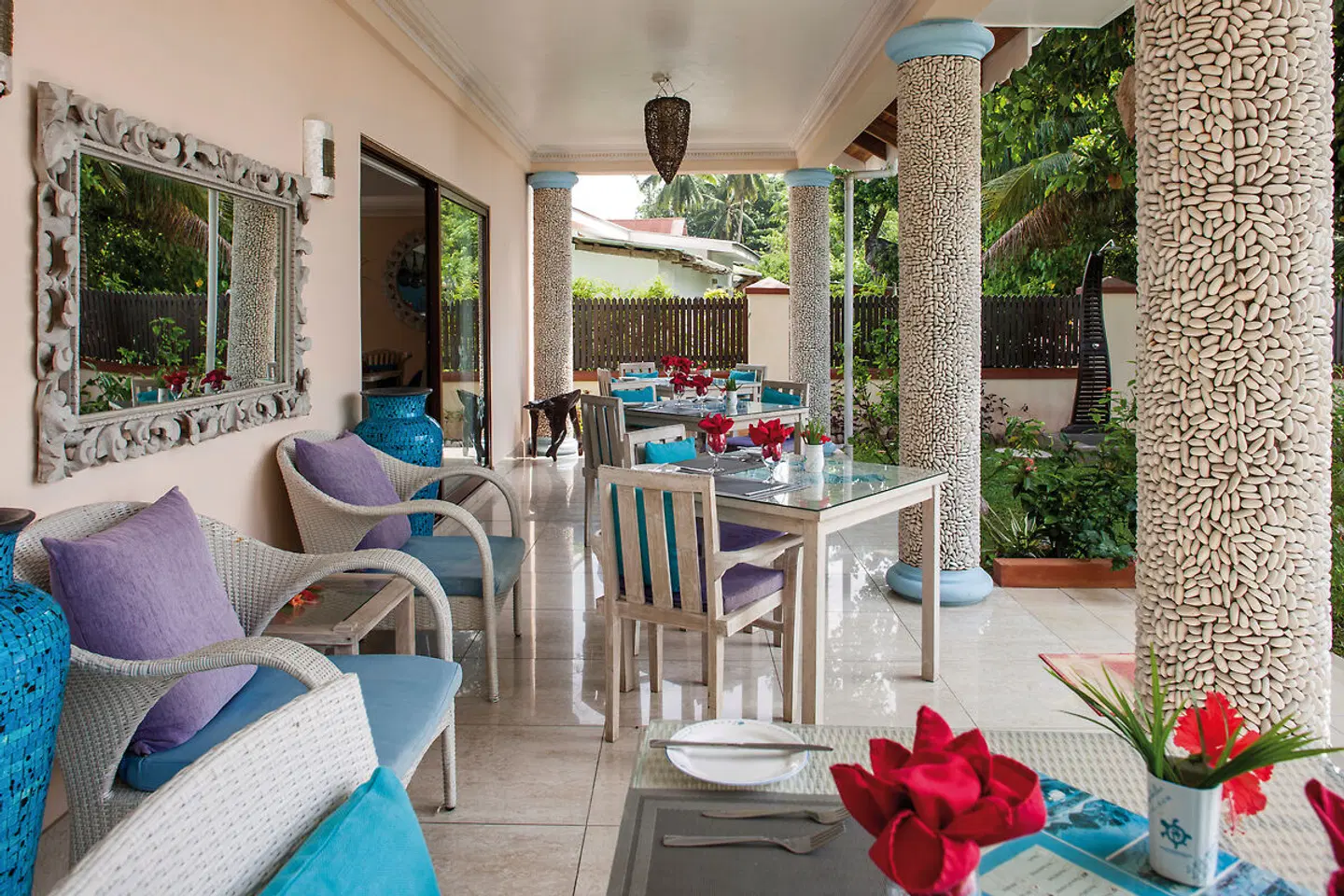 Le Relax Beach House Terrasse