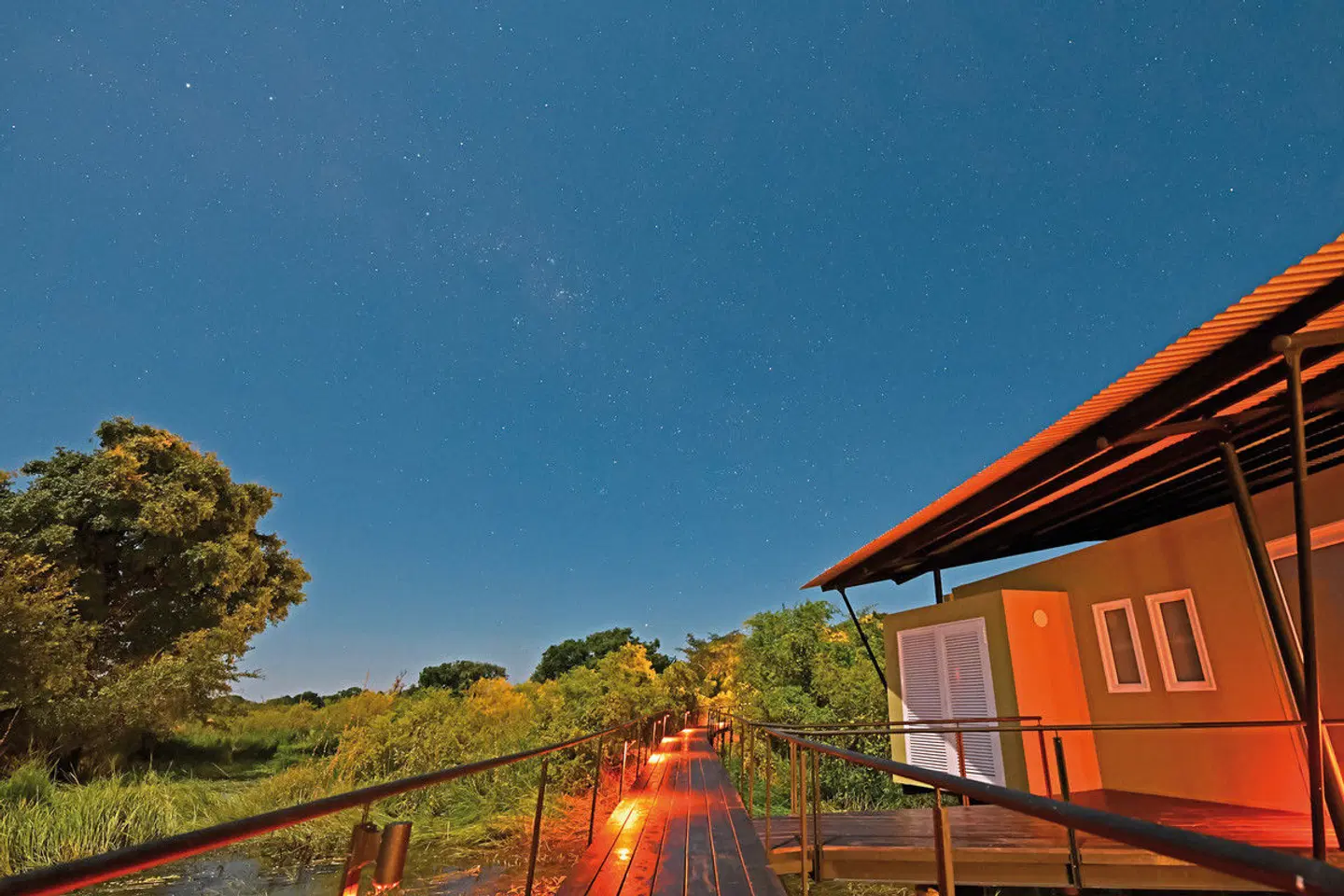 Zambezi Mubala Lodge Terrasse