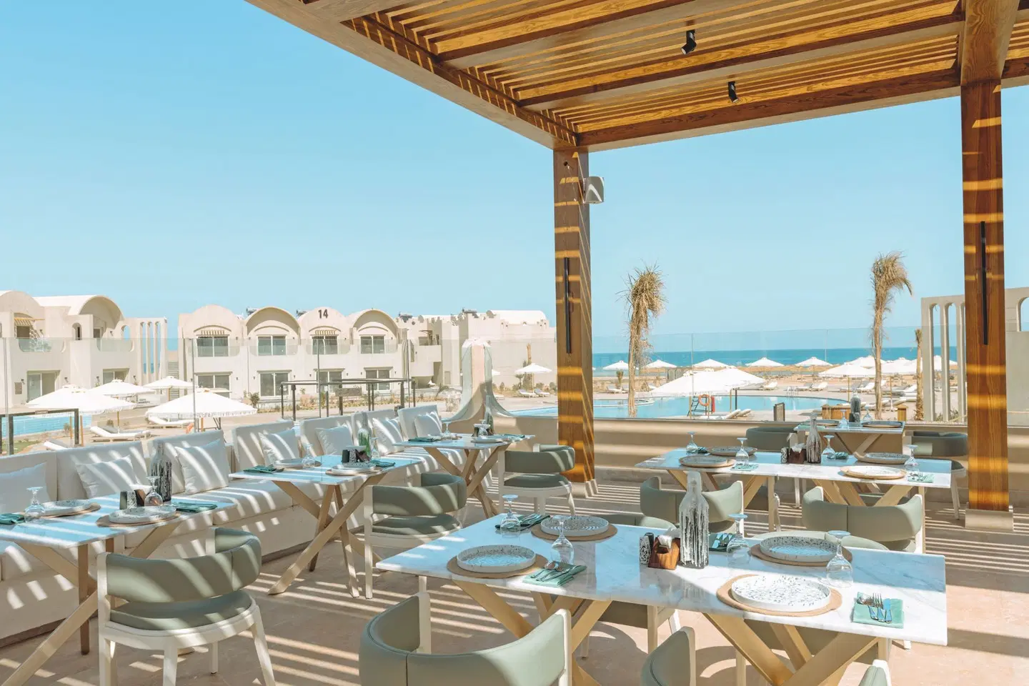 SUNRISE Anjum Resort Grand Select Marsa Alam Terrasse