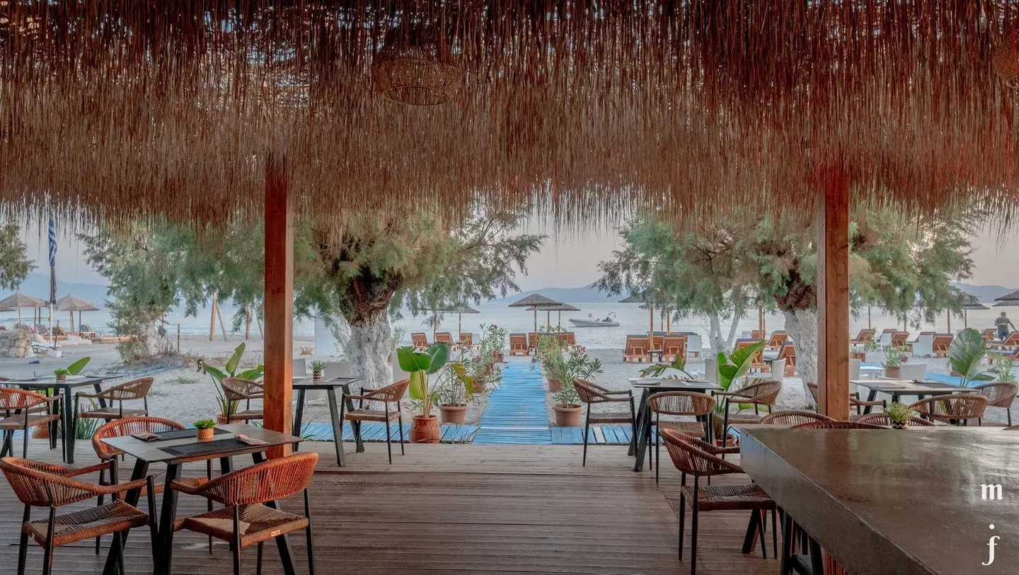 Seaside Beach Marmari Terrasse