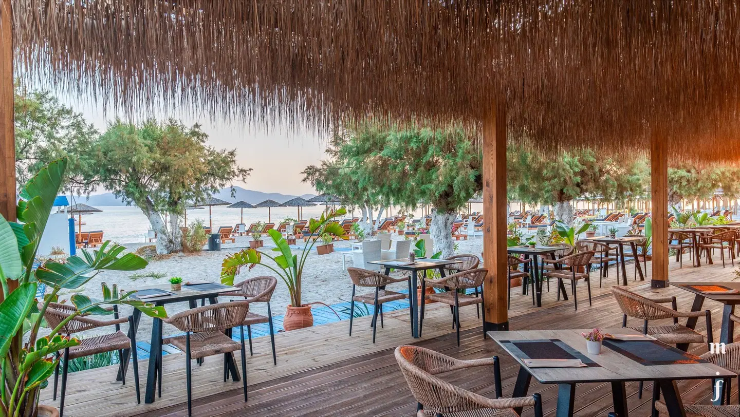 Seaside Beach Marmari Terrasse