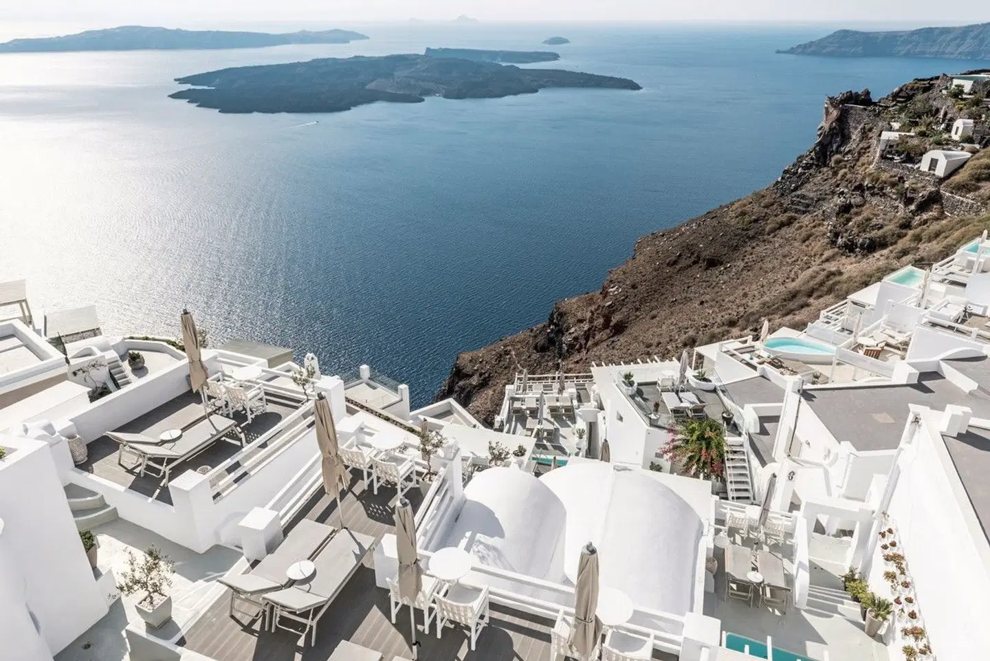 On The Rocks Santorini Terrasse