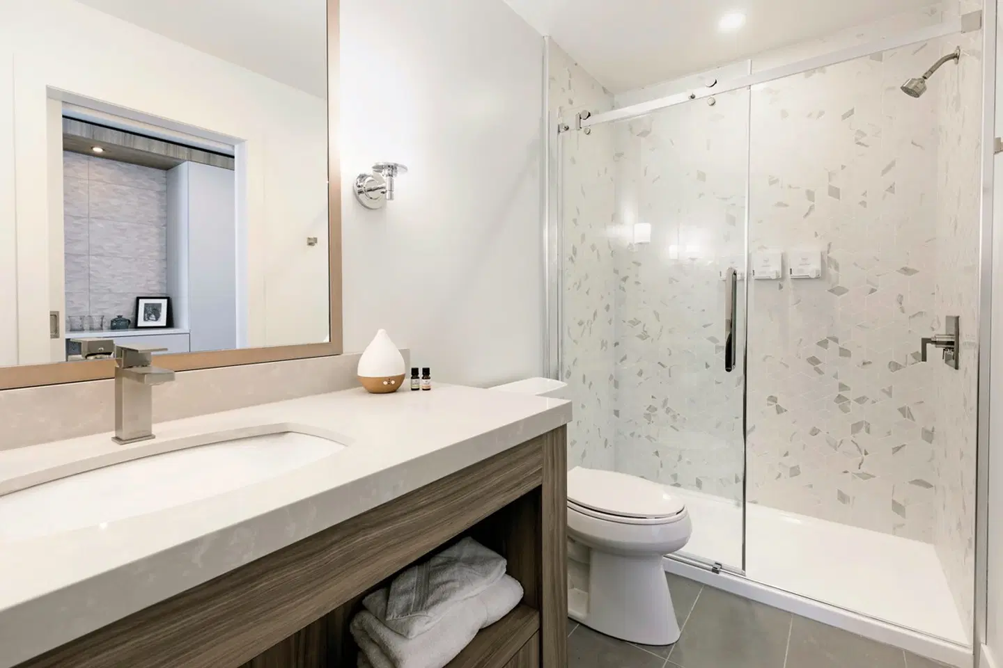 Glacier View Lodge Badezimmer