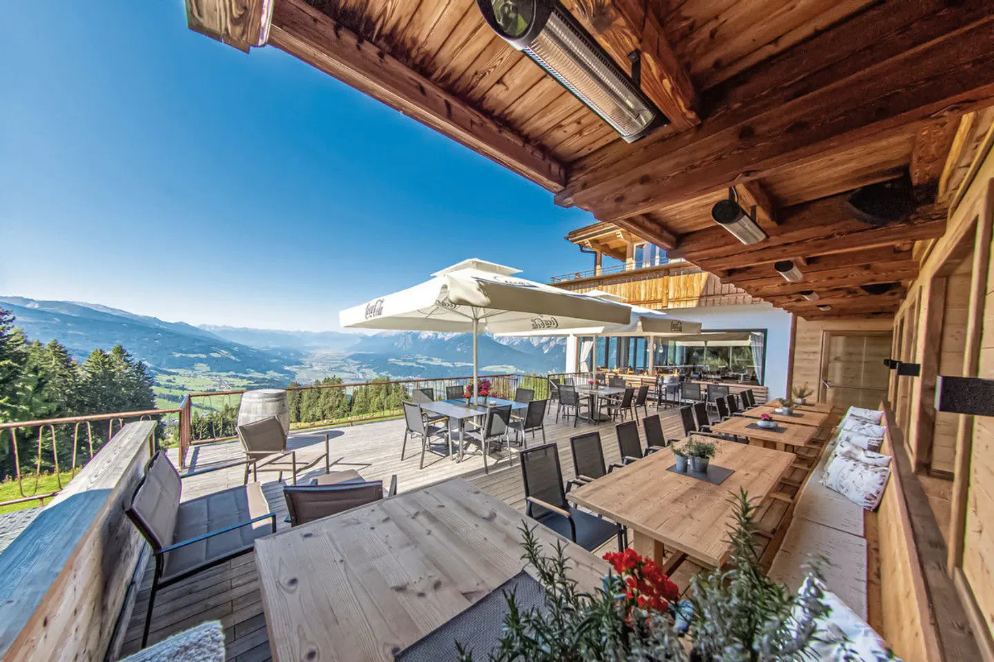 Das Alpine Panorama Hotel Frieden Terrasse