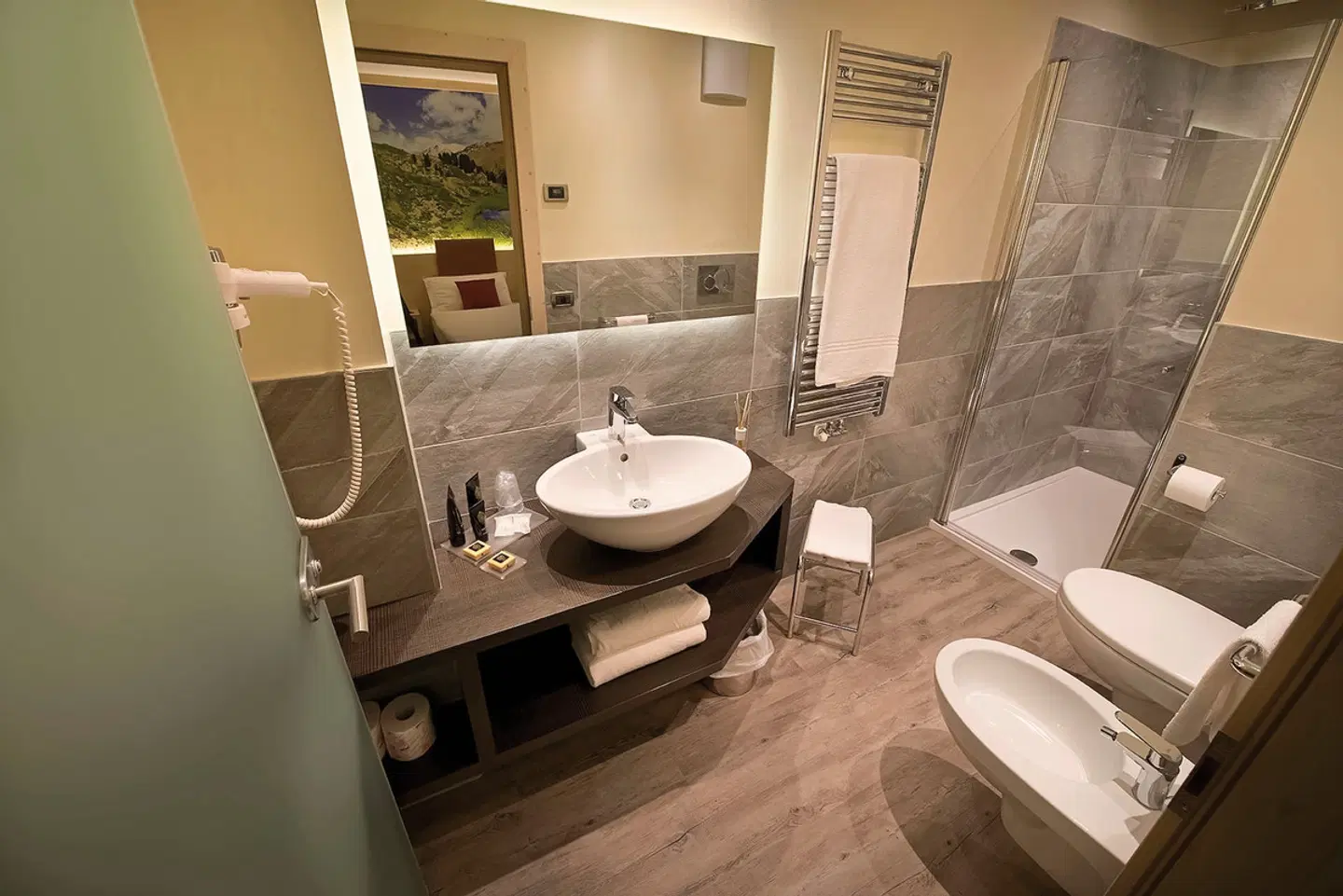 Sporthotel Rosatti Badezimmer