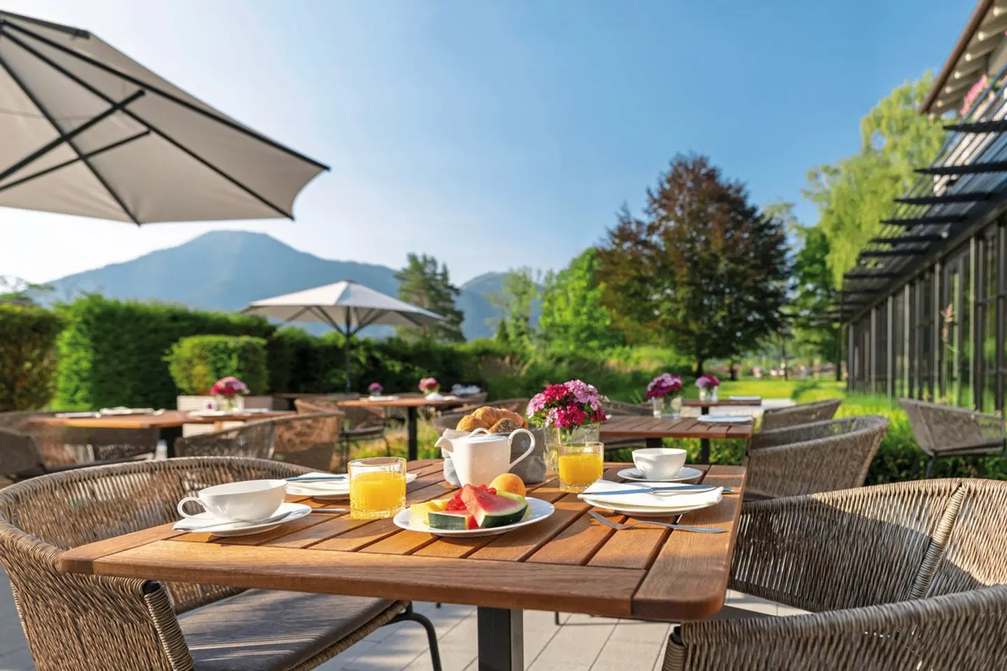 Parkhotel Egerner Höfe Terrasse