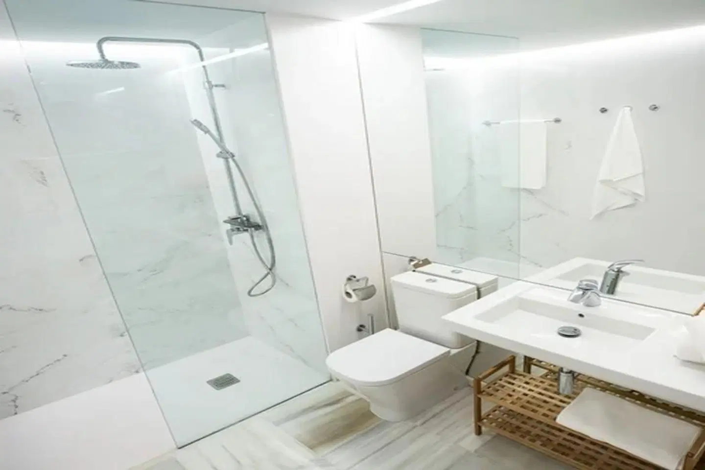 Plazuela del Carbón Suites Badezimmer