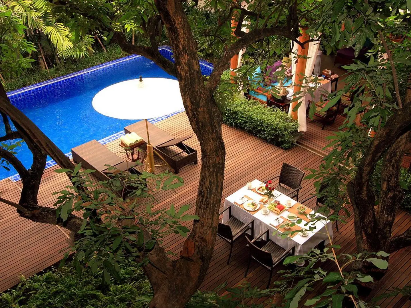 Baan Klang Wiang Boutique Hotel Chiang Mai Garten