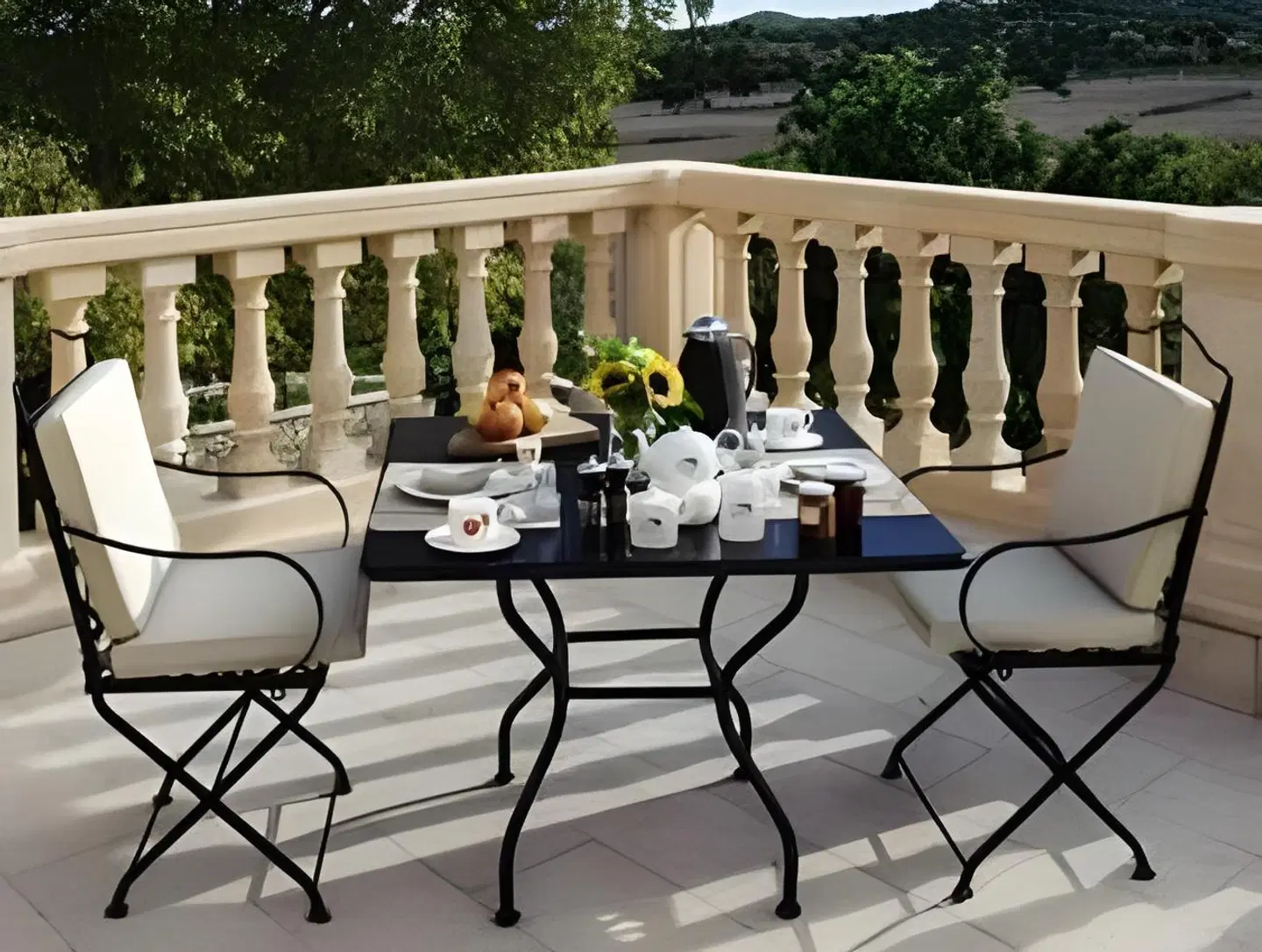 Castell Son Claret Terrasse