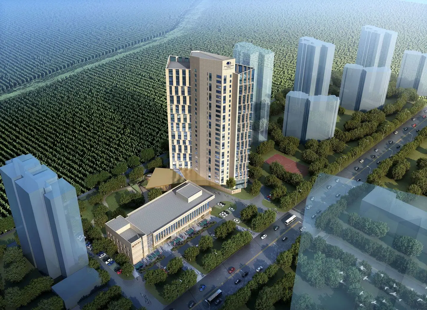 DoubleTree by Hilton Yantai Golden Coast Hotel & Suites EXTERIOR