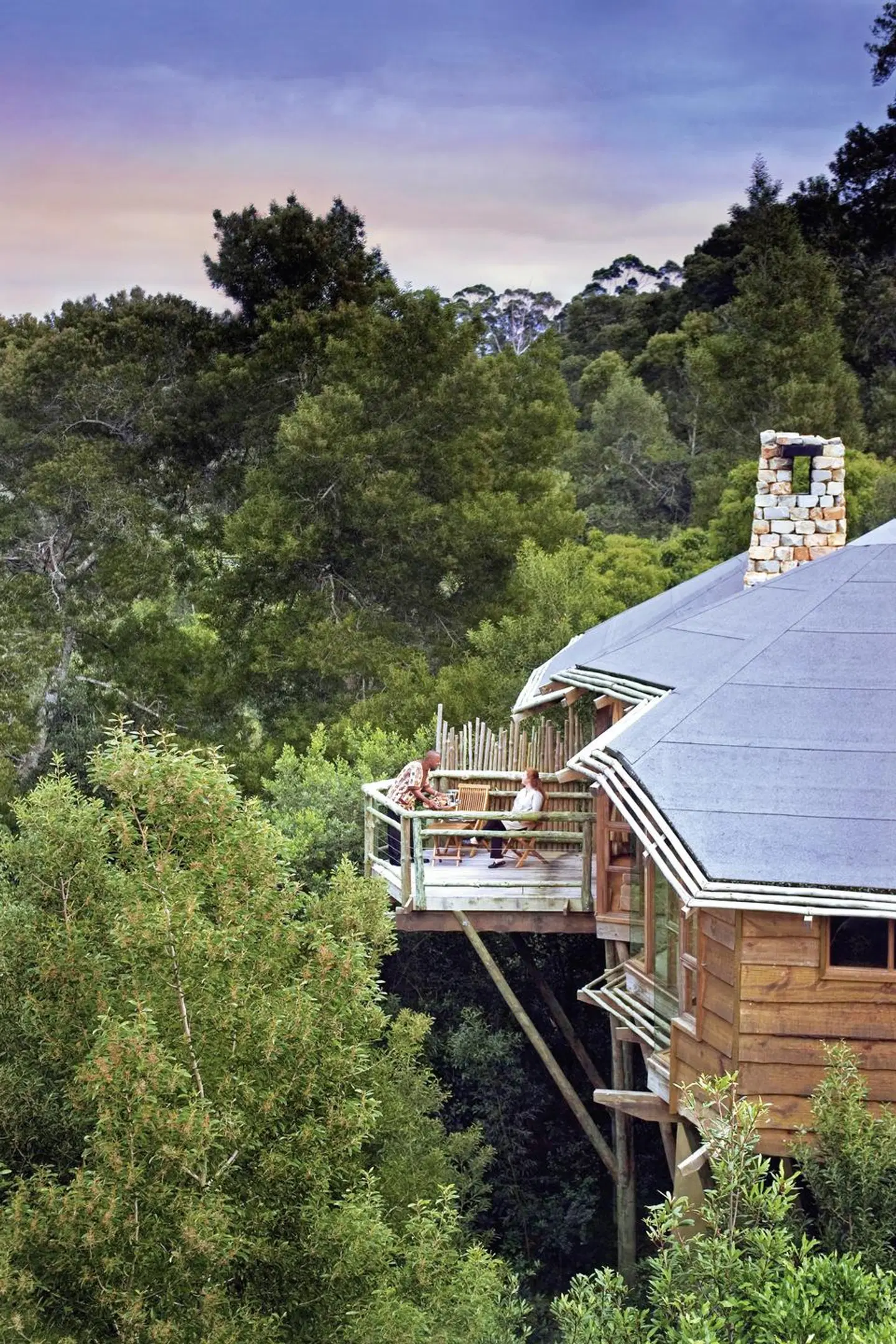 Tsala Treetop Lodge Terrasse