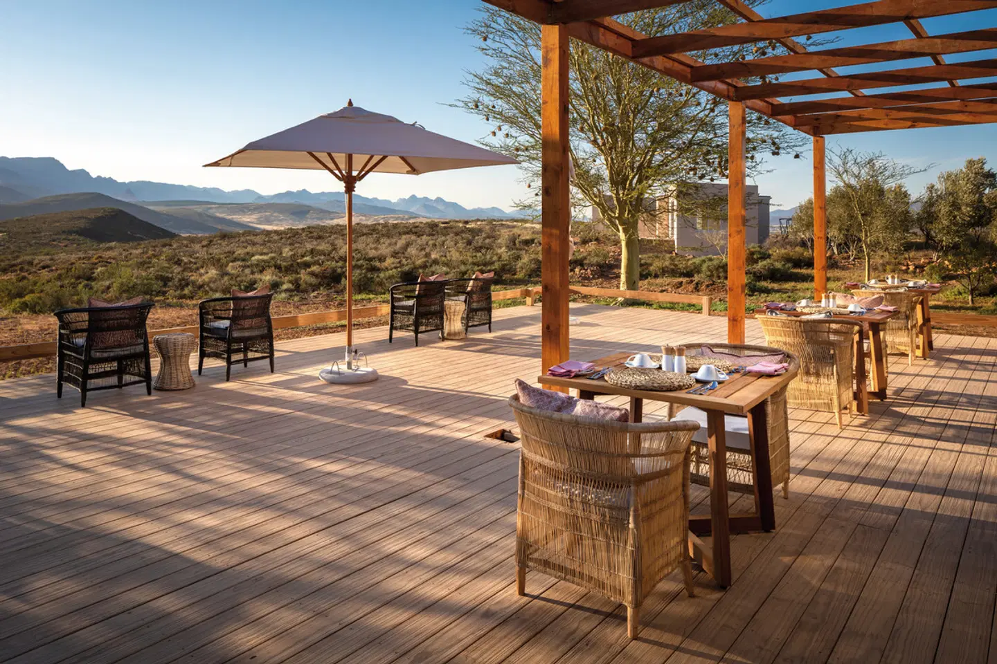 Simbavati Cederberg Ridge Wilderness Lodge Terrasse