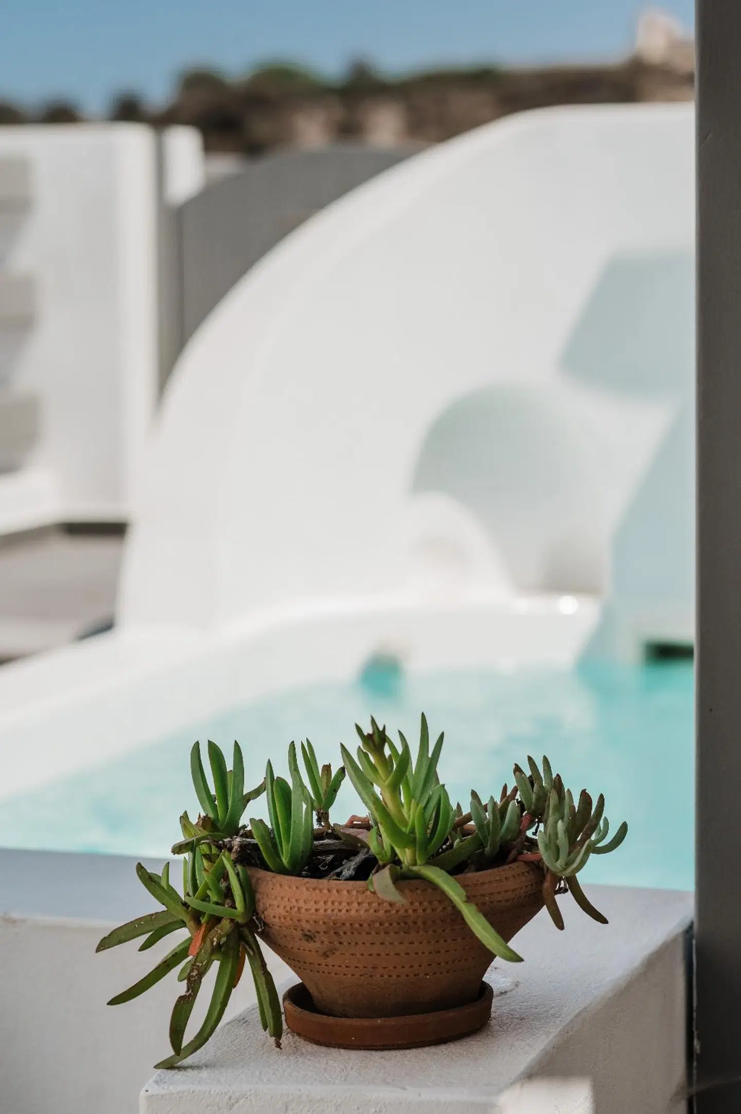 Amphitrite Suites Santorini Hallenbad