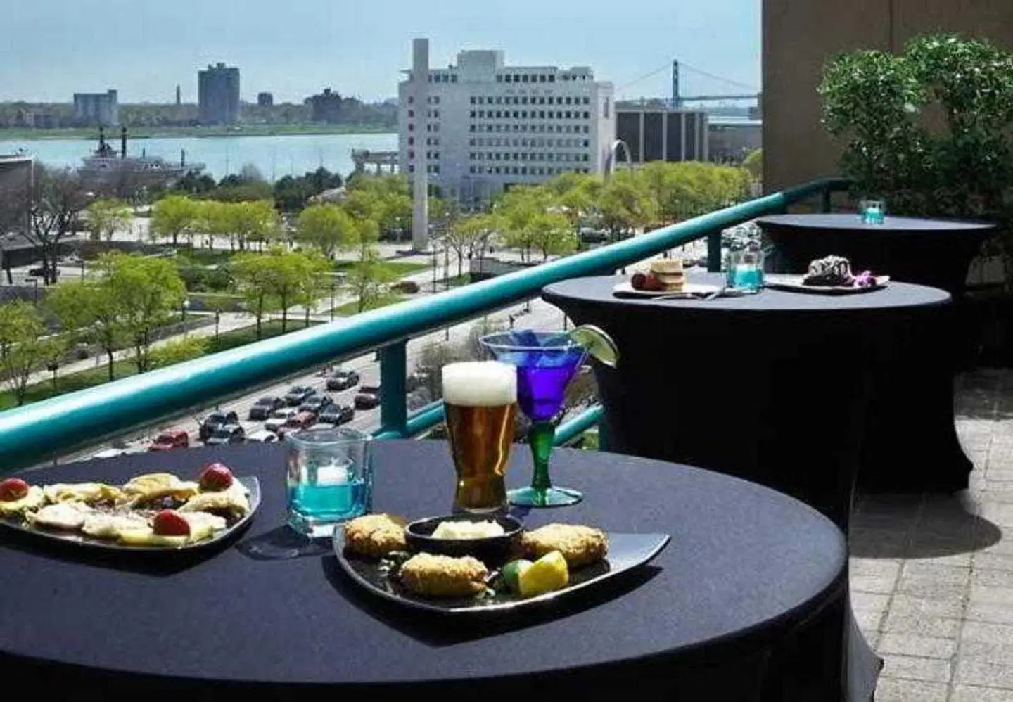 Courtyard by Marriott Detroit Downtown Terrasse