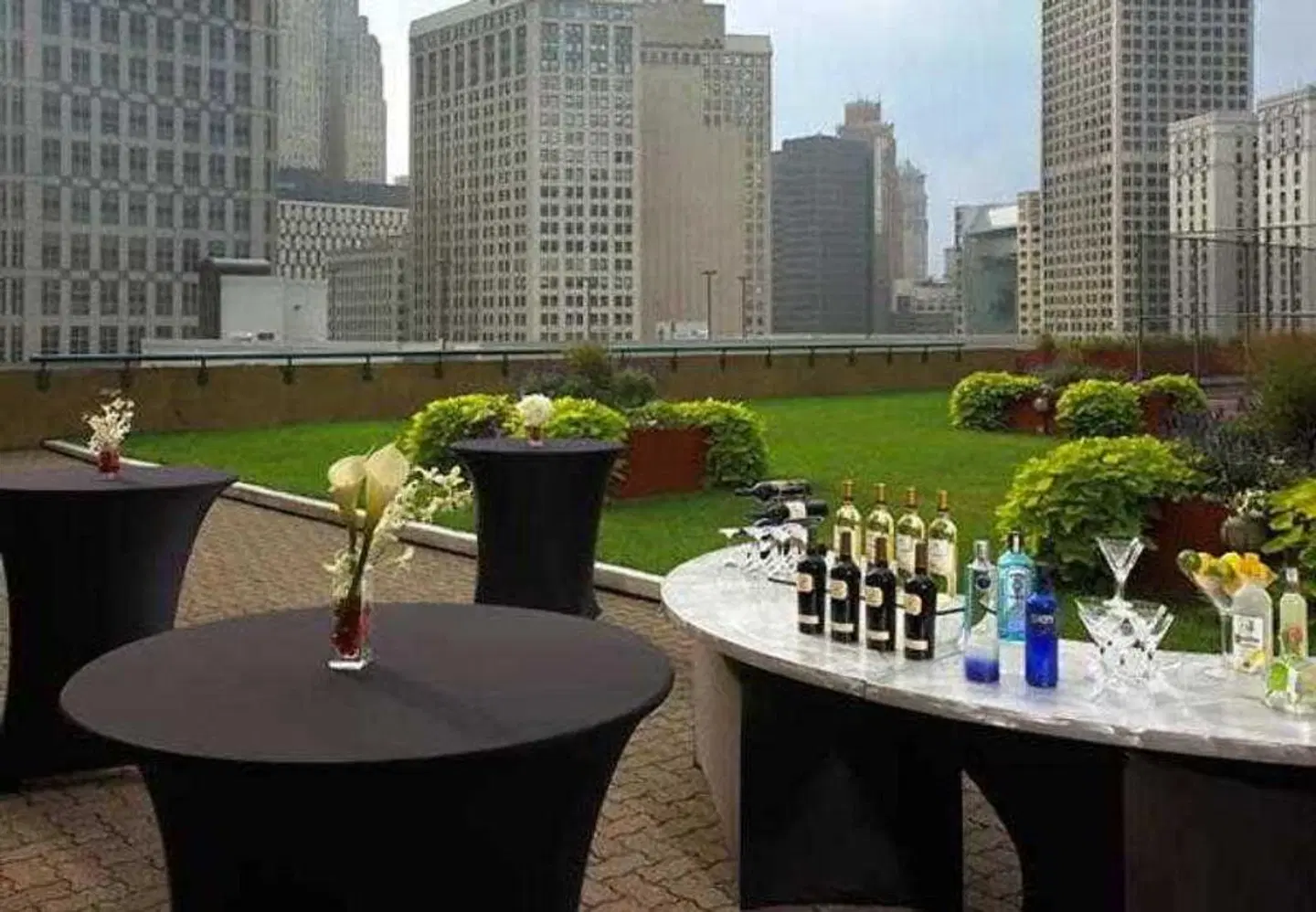 Courtyard by Marriott Detroit Downtown Terrasse