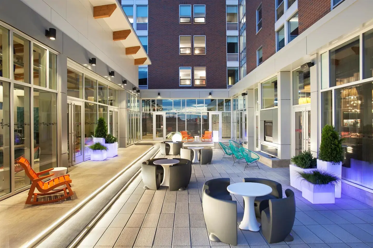 Aloft Syracuse Inner Harbor Terrasse