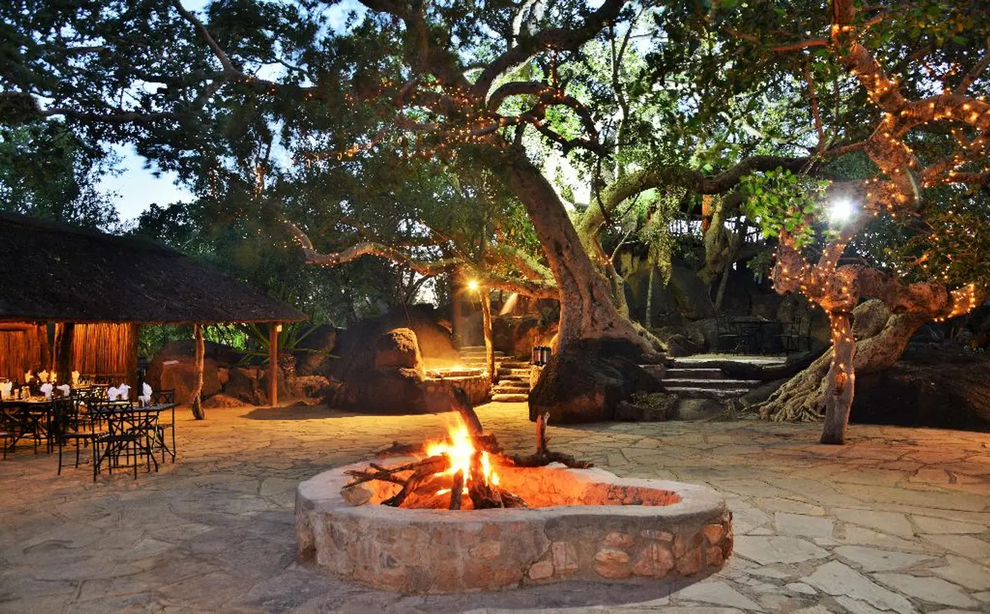 Mabula Game Lodge Terrasse
