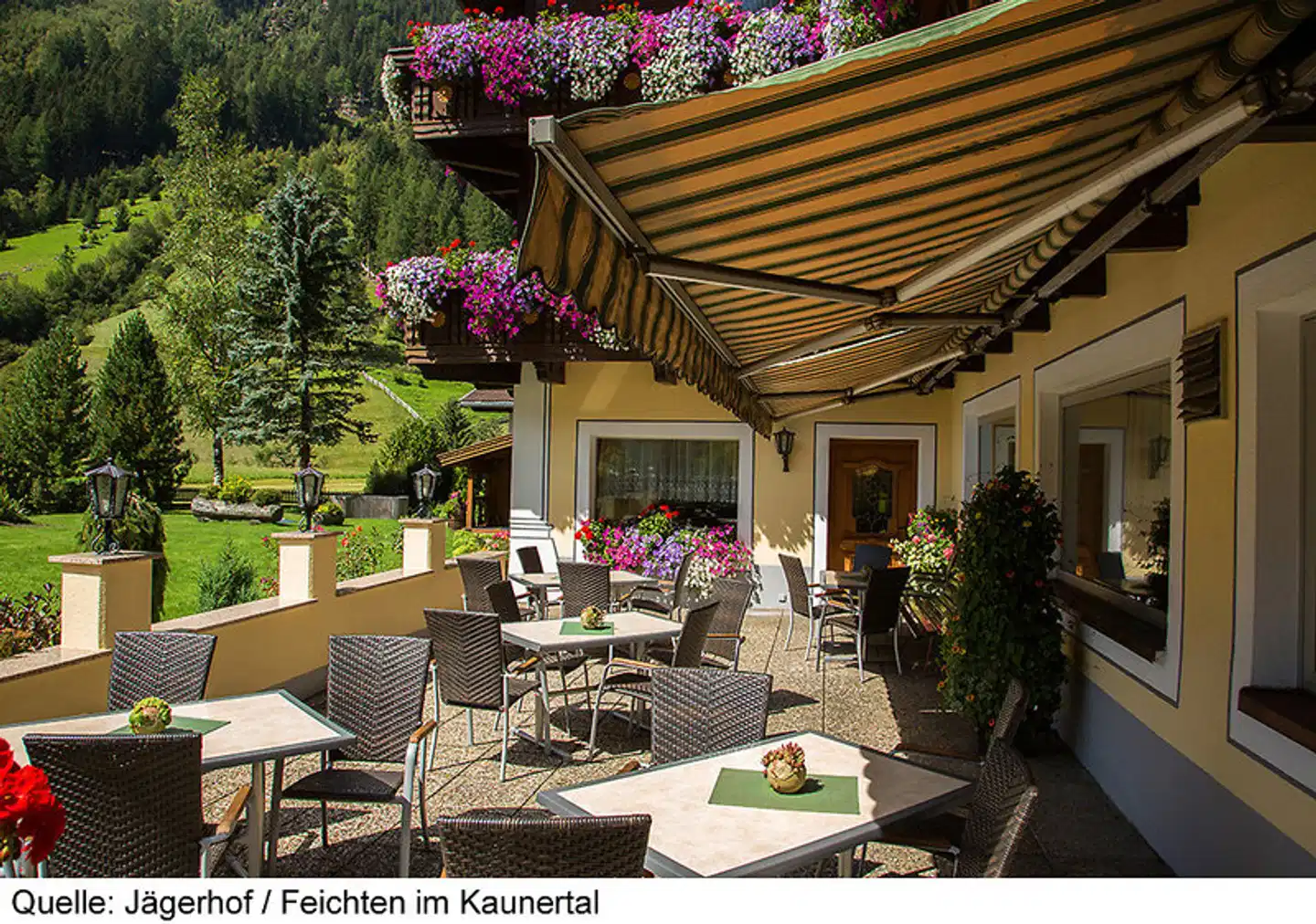 Jägerhof Feichten Terrasse