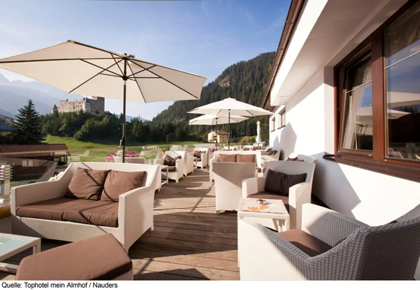Mein Almhof Terrasse