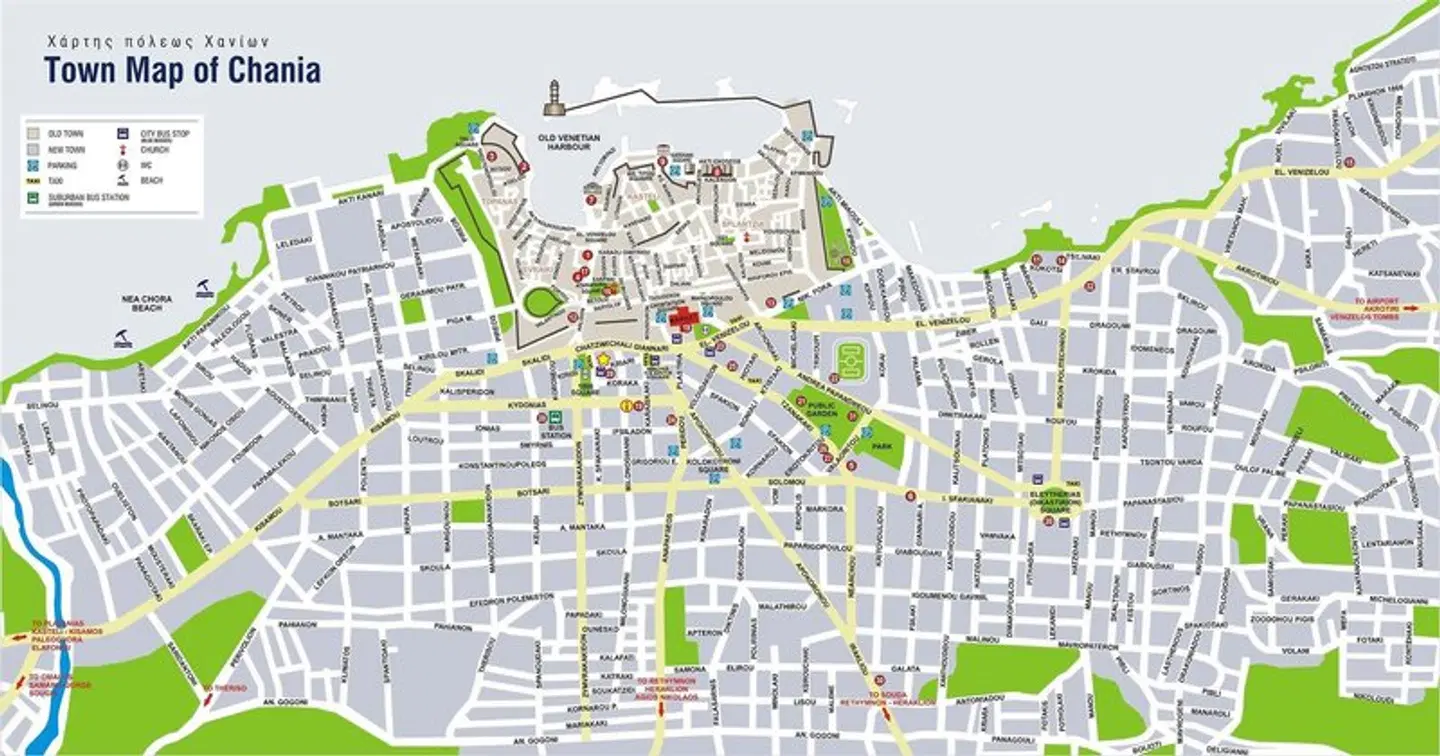 Halepa Hotel Landkarte