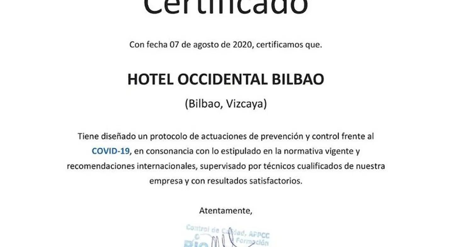 Occidental Bilbao Landkarte