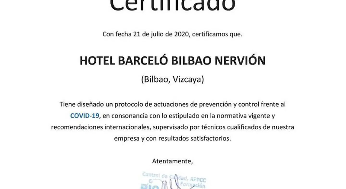 Barceló Bilbao Nervión Landkarte
