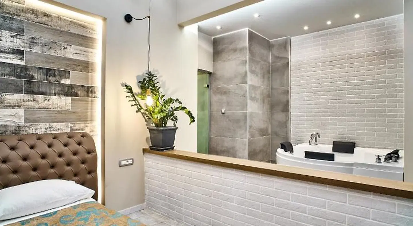 Minoos Hotel Badezimmer