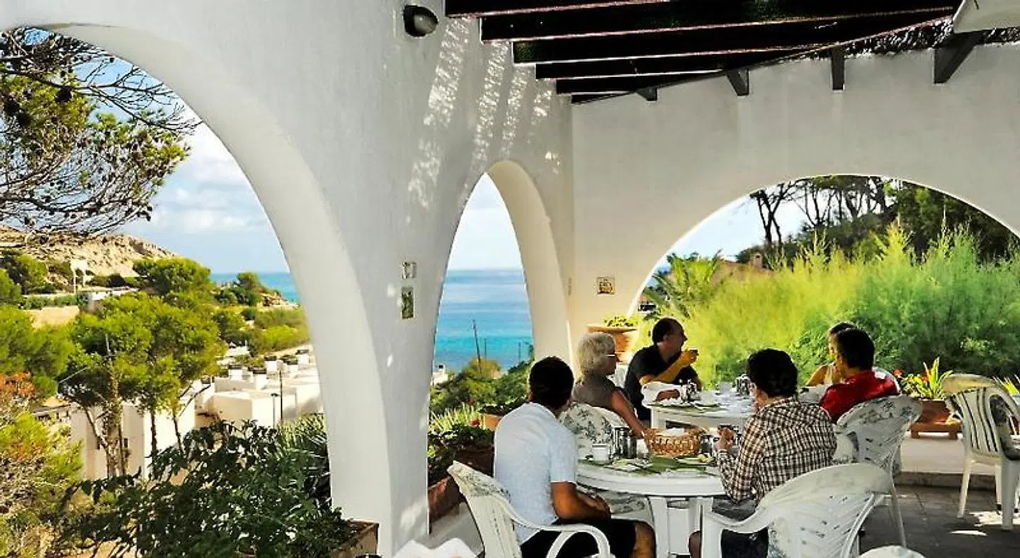 Hostal Los Pinos Terrasse