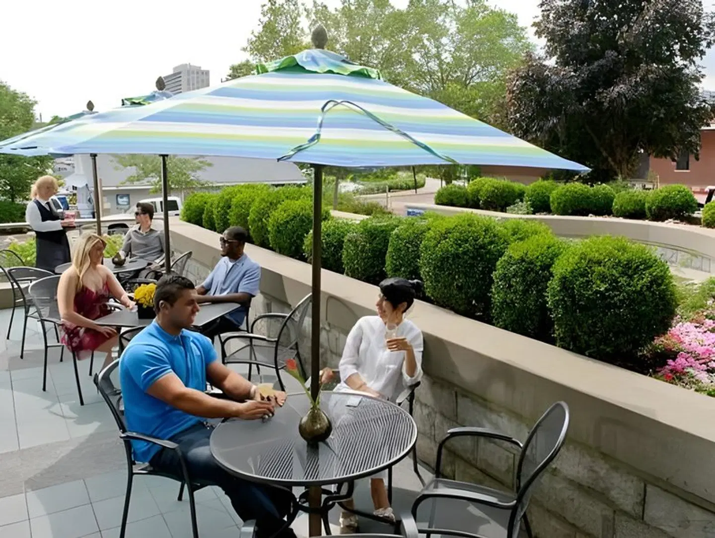 The Waterside Inn Terrasse