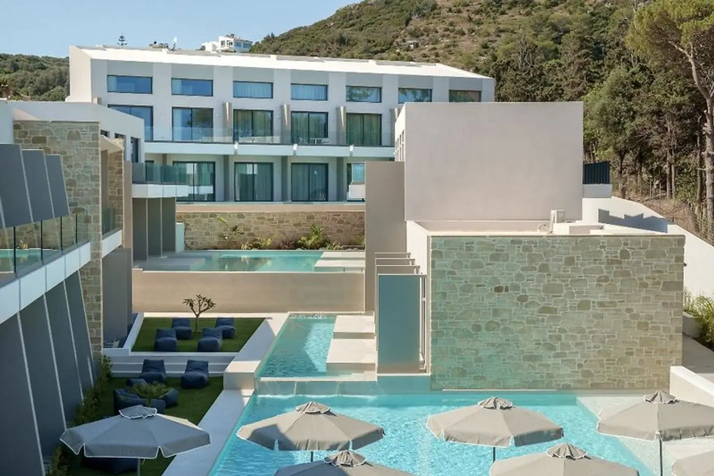 Phos Hotel Platanias Terrasse