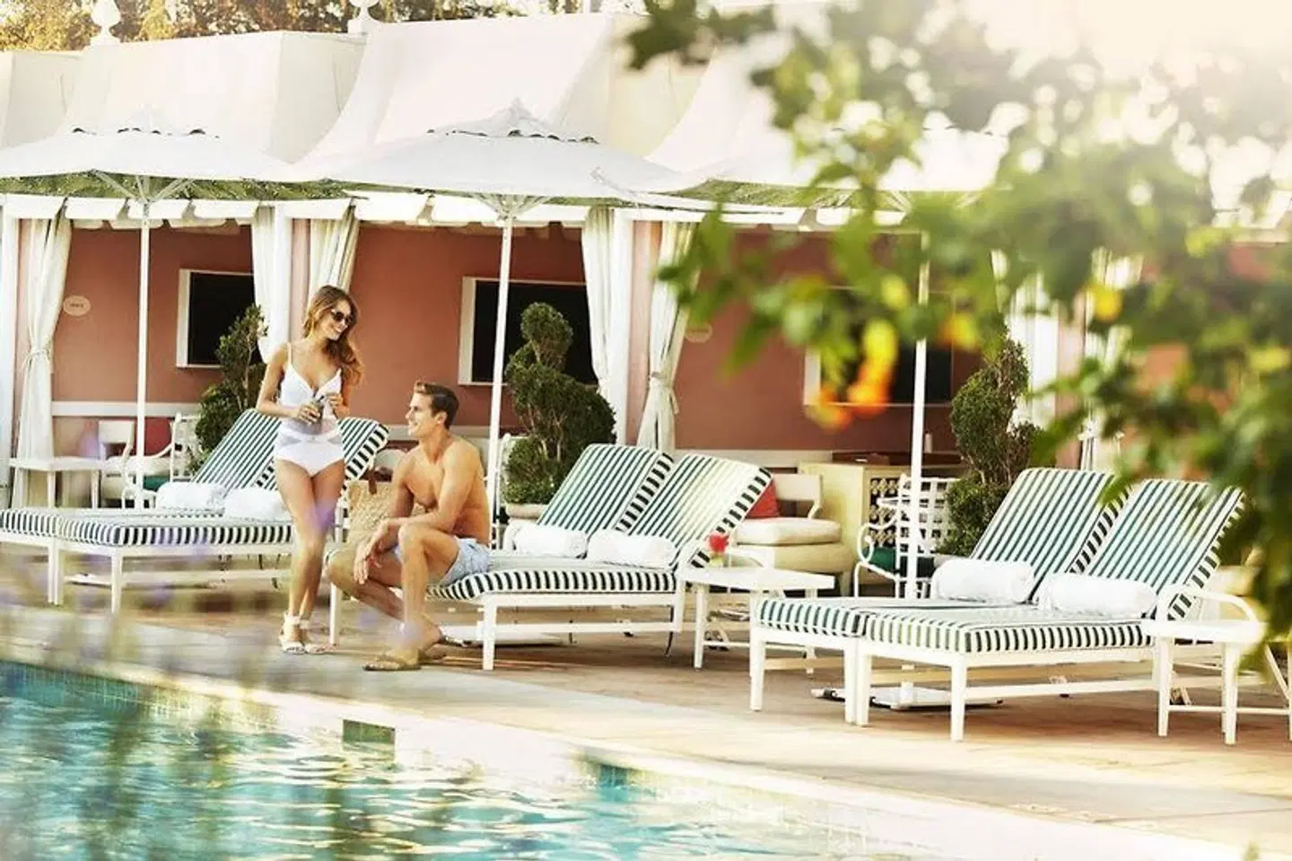The Beverly Hills Hotel Terrasse