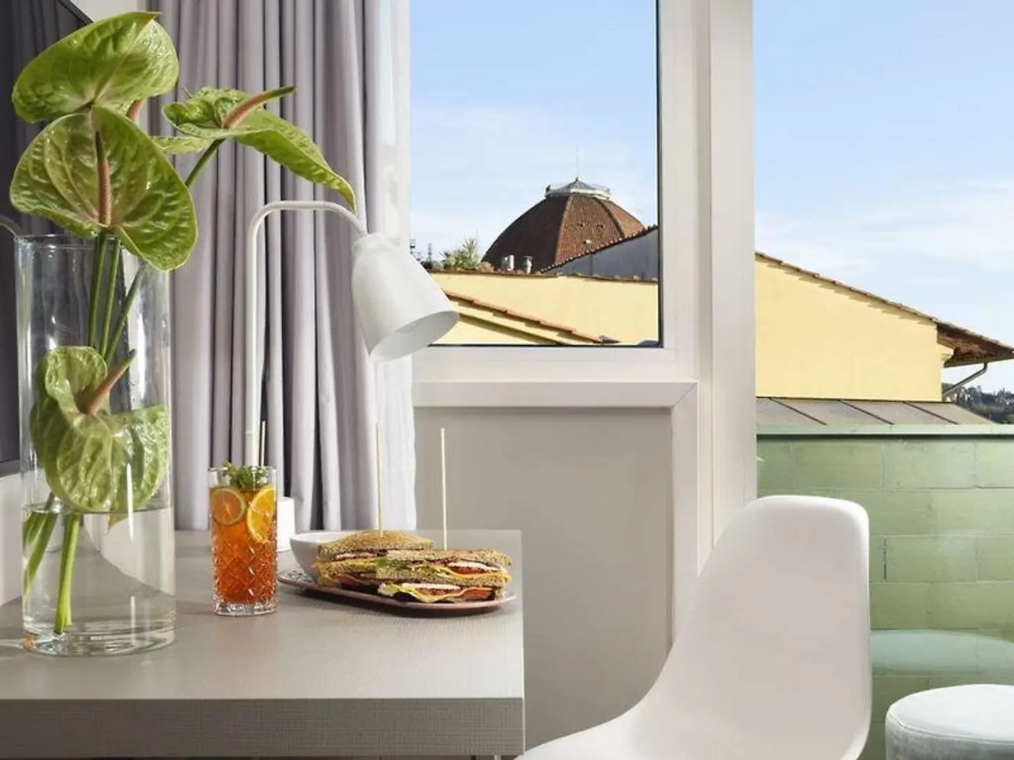 Glance Hotel In Florence Terrasse
