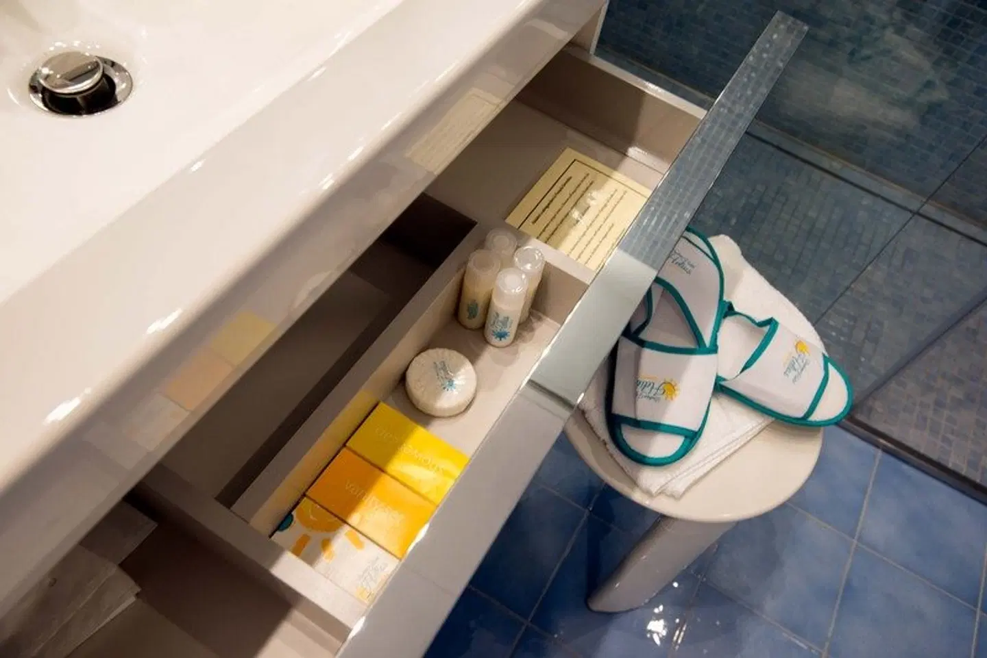 Boutique Hotel Helios Badezimmer