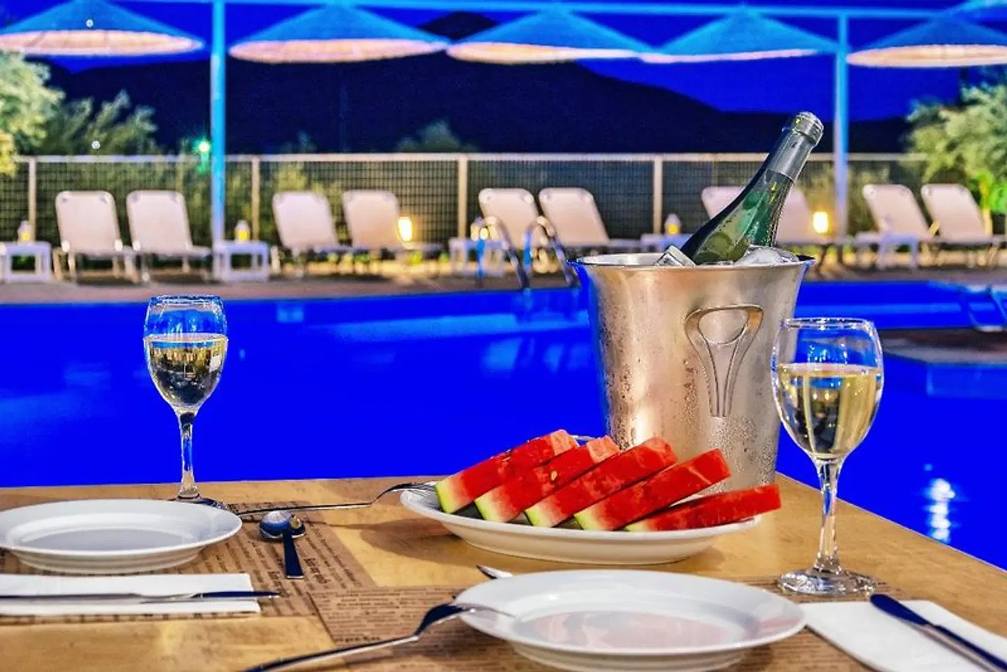Elounda Krini Hotel Terrasse