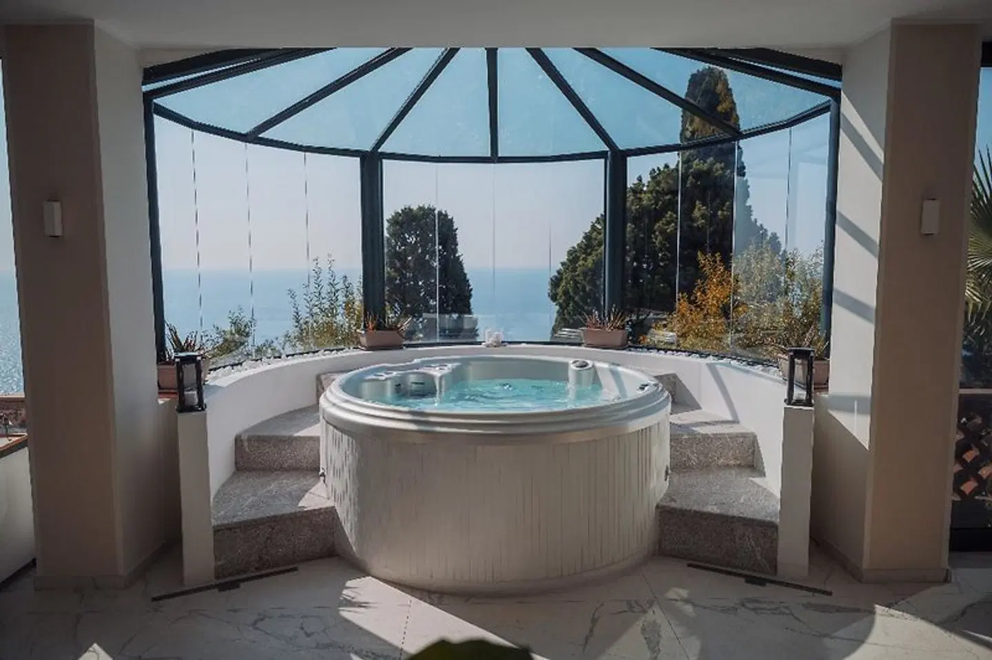 Grand Hotel San Pietro Badezimmer