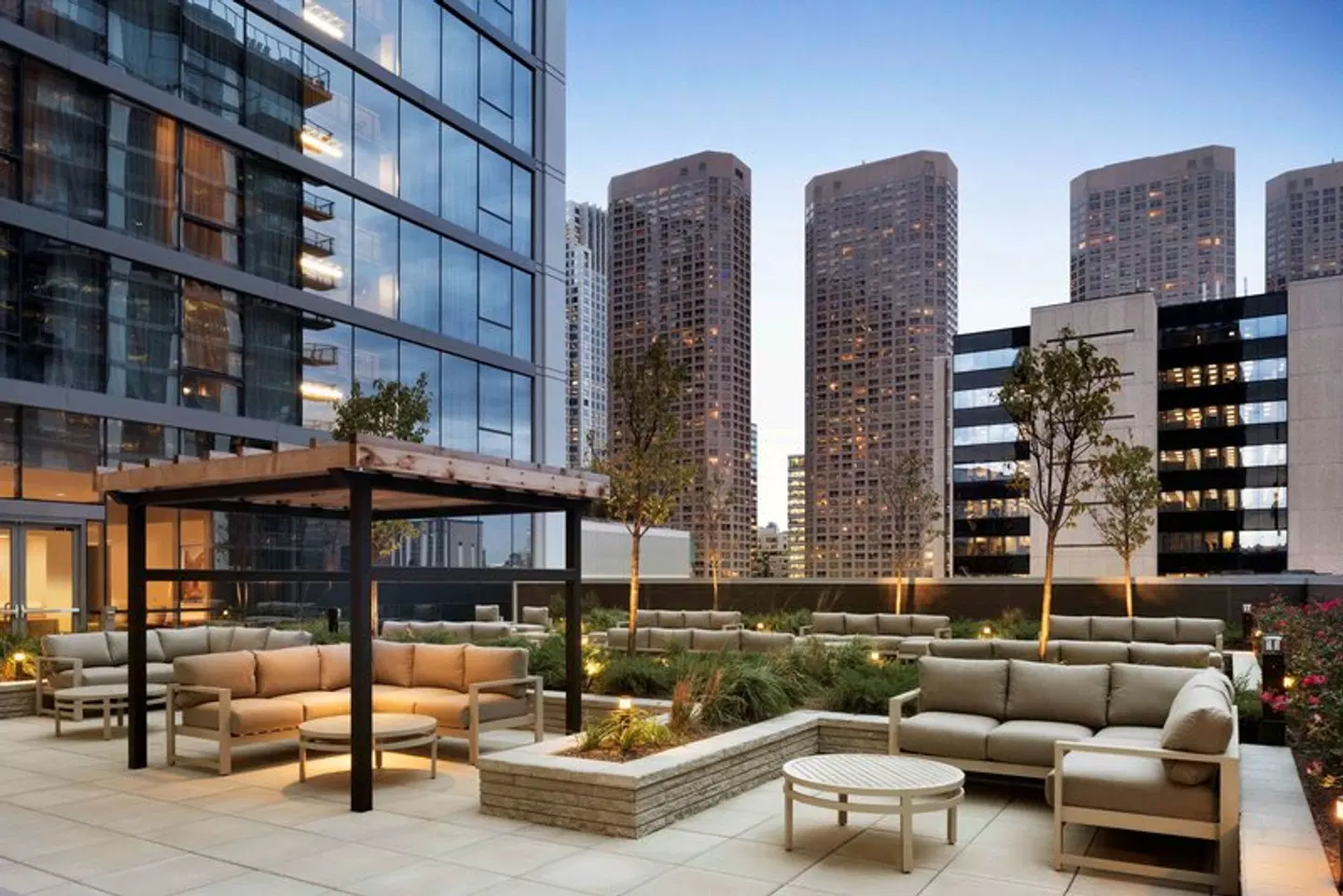 Homewood Suites by Hilton Chicago Downtown West Loop Terrasse