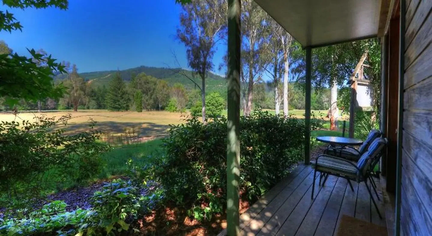 Chalets Lumineux Garten
