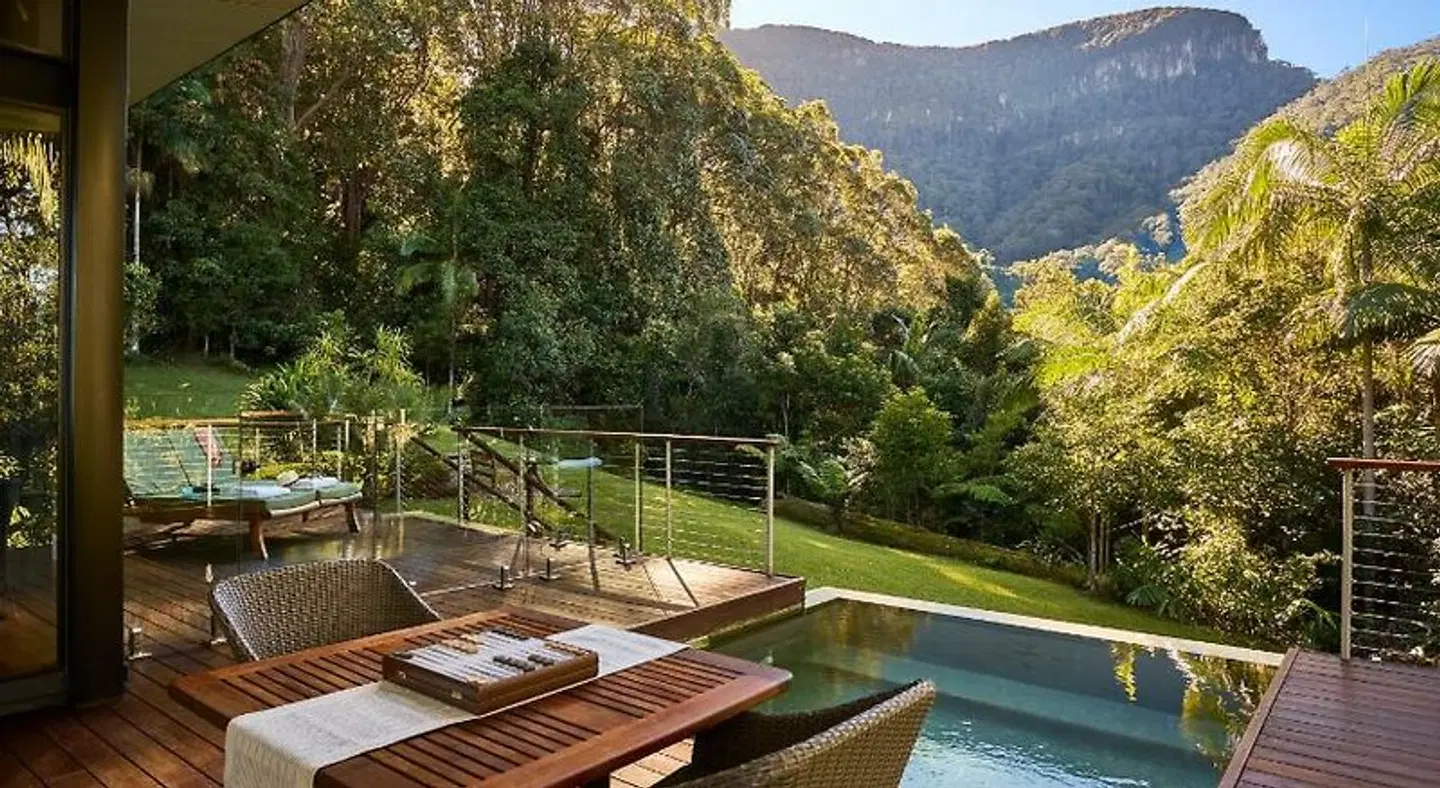 Crystal Creek Rainforest Retreat Terrasse
