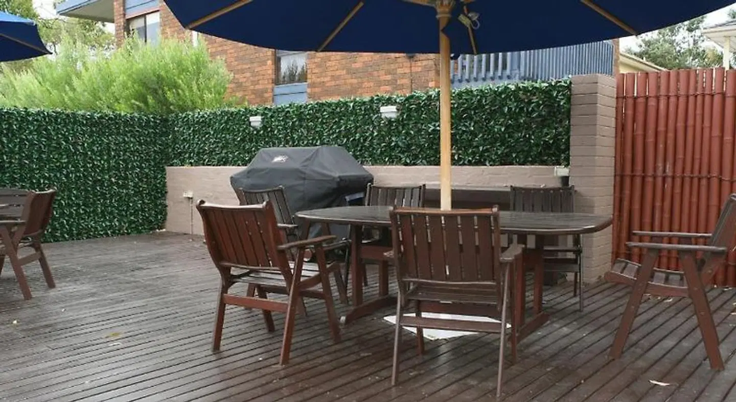 Dromana Beach Getaway Motel Terrasse