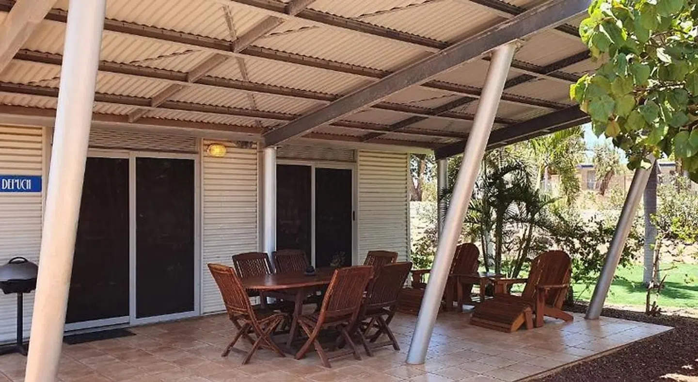 Samson Beach Chalets Terrasse