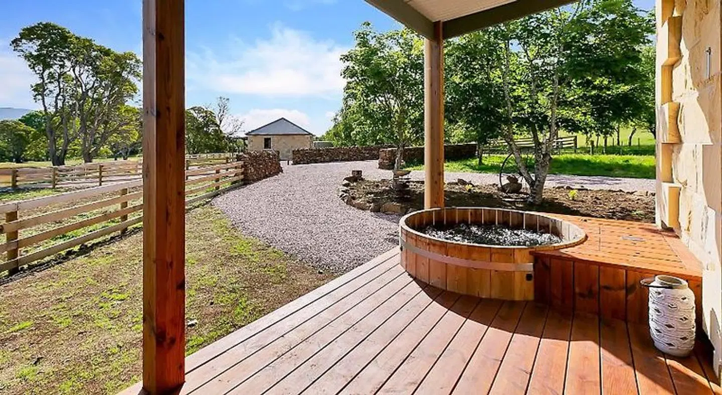 Blackwood Park Cottages Mole Creek Terrasse